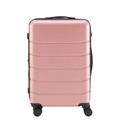FURNIinspire Luggage 24 Inch Hardside Luggage Expandable Travel Business Suitcase, Hard Shell Lightweight Roller Suitcase, Pink, 10.83"*17.32"*26.38"