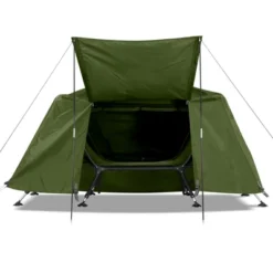 FURNIinspire Camping Tents Heightened Folding Outdoor Camping Tent With Adjustable Leg Claws, Water Proof, UV Protection, Green, 33"*94"*50"