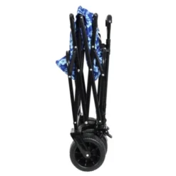 FURNIinspire Outdoor Serving Carts Fish 400L Collapsible Wagon Beach Wagon With Big Wheels For Camping, Sports, Blue, 35.04"*24.41"*38.58" -Home Decor GUEST 09ea99c2 5f67 4a1f 924c 1401e4b474ab