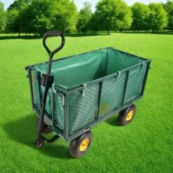 FURNIinspire Wheelbarrows And Lawn Carts Flower Cart Garden Flower Cart, Multi Function Wagon Cart With Handle, Green, 44“*20"*41" -Home Decor GUEST 0c9ff346 0699 44af 9e4b 79d560edbf8e