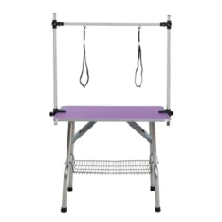FURNIinspire Pet Grooming Tools Foldable Pet Grooming Table For Pet Large Dogs And Cats With Adjustable, Bathing Station, Purple, 38"*23.6"*65.5" -Home Decor GUEST 0dd6a326 2459 4929 bf08 32ecf1b4881d