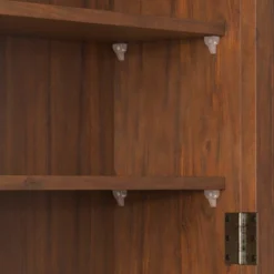 FURNIinspire Kitchen And Dining Cabinets Vintage 2 Door Wood Wall Cabinet, Dining Room Pantry Cabinet With Towel Rack, Dark Brown, 7.08"*24.8"*23.62" -Home Decor GUEST 11aa4985 1367 45fb b6ce fbd0f9c9b883