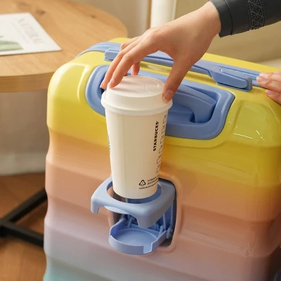 FURNIinspire Bag And Luggage Sets 20 Inch Carry On Luggage Luggage Set, Suitcase With Cup Holder, Travel Luggage, Multicolored, 8.3"*15.6"*21.7" 4 FURNIinspire Bag And Luggage Sets 20 Inch Carry On Luggage Luggage Set, Suitcase With Cup Holder, Travel Luggage, Multicolored, 8.3"*15.6"*21.7" - Image 4