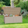 FURNIinspire Deck Boxes Outdoor Storage Box, Outdoor Deck Storage Box, Lockable Patio And Garden Furniture Container, Weather-Resistant Deck Box