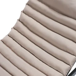 FURNIinspire Outdoor Seat Cushions 2pcs Waterproof Chaise Lounge Cushion Replacement, Breathable Outdoor Cushion Set, Brown, 76"*23.61"*2.36"