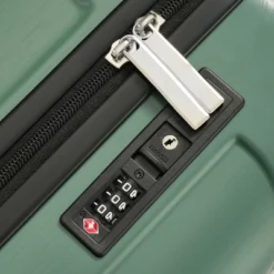 FURNIinspire Bag And Luggage Sets 20 Inch Luggage Set, Lightweight Checked Suitcase With 2 Mesh Bag Travel, Blackish Green, 8.3"*13.6"*21.5" -Home Decor GUEST 2426c5f1 492d 4f39 936f 6b2c67965a83