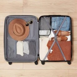 FURNIinspire Bag And Luggage Sets 3 Piece Rolling Suitcase Set, Hard Suitcases With Wheels, Lightweight Travel Luggage, Blue, 21.46"*12.01"*30.51" -Home Decor GUEST 257ca9e9 26e2 4711 b37b fd75597ab39d