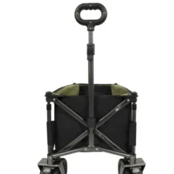 FURNIinspire Outdoor Serving Carts Collapsible Folding Wagon 400L Extra Collapsible Wagon With Tailgate Beach Wagon Cart, Black, 49.02"*22.05"*35.04" -Home Decor GUEST 25ef90d6 577c 44e0 8201 3bdac1c9b694
