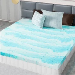 FURNIinspire Mattresses Memory Foam Cooling Gel Mattress Bed Topper For Back Pain -Home Decor GUEST 2a42ca1d 65e2 4a15 8e4d 48b0d95d664a