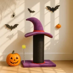 FURNIinspire Pet Tower Halloween Cat Tree Wizard Hat Cat Scratching Post, Cute Cat Toys Kitten Pet Furniture Indoor, Purple, 15.8"*11.8"*23.6" 9 FURNIinspire Pet Tower Halloween Cat Tree Wizard Hat Cat Scratching Post, Cute Cat Toys Kitten Pet Furniture Indoor, Purple, 15.8"*11.8"*23.6" -Home Decor GUEST 2a9015c6 2dff 4517 9935 6c53db7aba43