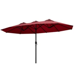 FURNIinspire Patio Umbrellas, Double Sided Twin Patio Umbrella Outdoor, Brown -Home Decor GUEST 2d153ae0 62a0 4e2b a939 f83590d96e24