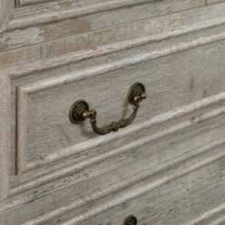 FURNIinspire Dressers 5 Drawers Dresser With Natural Texture, Storage Dressers Organizer For Bedroom, Living Room, Nursery, Gray, 31.5"*15.55"*35.43" -Home Decor GUEST 2daa010f bc16 4fd3 b524 4628e9ef7e67