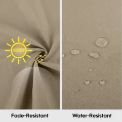 FURNIinspire Outdoor Seat Cushions 2pcs Waterproof Patio Seat Cushion, Breathable Lounge Chair Cushion Replacement, Brown, 73"*24"*2.36" -Home Decor GUEST 31536682 fe97 4cca a8aa 0600bd570a78