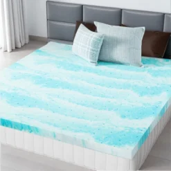 FURNIinspire Mattresses Memory Foam Cooling Gel Mattress Bed Topper For Back Pain -Home Decor GUEST 342722d0 68af 4d63 b029 903294d0122e