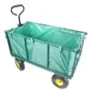 FURNIinspire Wheelbarrows And Lawn Carts Flower Cart Garden Flower Cart, Multi Function Wagon Cart With Handle, Green, 44“*20"*41"