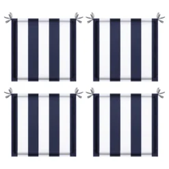 FURNIinspire Outdoor Seat Cushions 4pcs Patio Seat Cushion Replacement Seat Cushion, Striped Sponge Seat Cushion For Gardens, Blue, 15"*15"*2.1" 8 FURNIinspire Outdoor Seat Cushions 4pcs Patio Seat Cushion Replacement Seat Cushion, Striped Sponge Seat Cushion For Gardens, Blue, 15"*15"*2.1" -Home Decor GUEST 394bf319 769c 4f32 911b 0e8c366d21a8