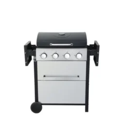 FURNIinspire Outdoor Grills, Griddles And Smokers Professional 4 Burner Gas Grill, Stainless Steel BBQ With Pizza Oven, Black, 25.6"*17.7"*14.6" -Home Decor GUEST 3e400399 6126 4a58 97b4 496b11326a88