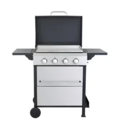 FURNIinspire Outdoor Grills, Griddles And Smokers Professional 4 Burner Gas Grill, Stainless Steel BBQ With Pizza Oven, Black, 31.1"*22.84"*14.96" -Home Decor GUEST 4409f7a8 8822 4959 97a5 df31e219440f