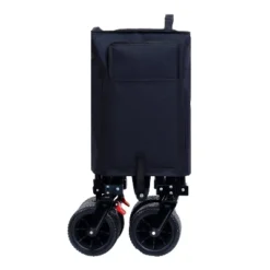 Home Decor 28 FURNIinspire Wheelbarrows And Lawn Carts Yard Cart Garden Cart, Collapsible Folding Wagon For Camping, Beach, Black, 46.85"*22.05"*41.34"