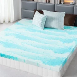 FURNIinspire Mattresses Memory Foam Cooling Gel Mattress Bed Topper For Back Pain -Home Decor GUEST 4fd2c8cc 96bf 47f2 978c 8fc0d3da773d