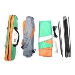 FURNIinspire Camping Tents 2 Person Dome Camping Tent With Double Door, Orange And Green Family Outdoor Tent, Multicolored, 78.75"*59"*43.25" -Home Decor GUEST 4fee0b45 b339 42a5 bb10 9576198c5947