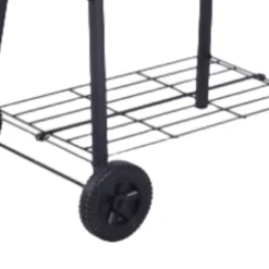 FURNIinspire Outdoor Grills, Griddles And Smokers Charcoal Grill And Smoker Combo For Backyard BBQ With Wheels, Black, 40.25"*14.25"*14.25" -Home Decor GUEST 50753e90 bd5a 45ec 843f 666a0dc012ed