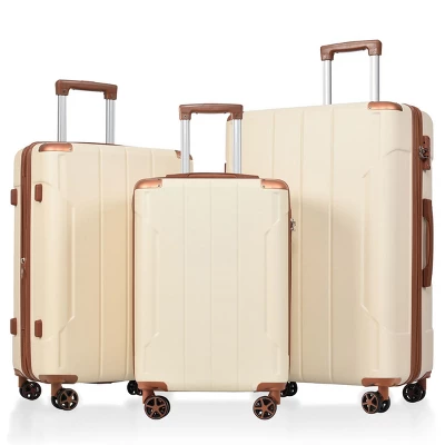 FURNIinspire Bag And Luggage Sets 3 Piece Suitcase Set, Expandable Hard Shell Carry On Luggage Sets, Travel Luggage White, 12"*18.3"*29.9" 5 FURNIinspire Bag And Luggage Sets 3 Piece Suitcase Set, Expandable Hard Shell Carry On Luggage Sets, Travel Luggage White, 12"*18.3"*29.9" - Image 5