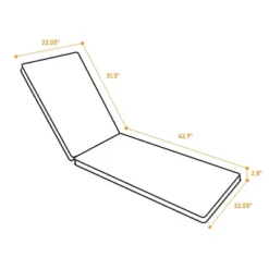 FURNIinspire Outdoor Seat Cushions 2pcs Outdoor Cushion Set Replacement, Yellow And White Stripes Seat Cushion, Multicolored, 74.4"*22.05"*2.8" 6 FURNIinspire Outdoor Seat Cushions 2pcs Outdoor Cushion Set Replacement, Yellow And White Stripes Seat Cushion, Multicolored, 74.4"*22.05"*2.8" -Home Decor GUEST 54ab89cf 4931 4490 9c31 34dcb2db083b 1