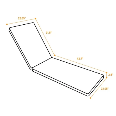 FURNIinspire Outdoor Seat Cushions 2pcs Outdoor Cushion Set Replacement, Yellow And White Stripes Seat Cushion, Multicolored, 74.4"*22.05"*2.8" 2 FURNIinspire Outdoor Seat Cushions 2pcs Outdoor Cushion Set Replacement, Yellow And White Stripes Seat Cushion, Multicolored, 74.4"*22.05"*2.8" - Image 2