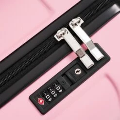 FURNIinspire Bag And Luggage Sets 20 Inch Luggage Set, Lightweight Checked Suitcase With 2 Mesh Bag Travel Business, Pink, 8.3"*13.6"*21.5" -Home Decor GUEST 580949b2 3a88 47cf ab61 fd89d4bc0a7f