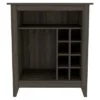 FURNIinspire Wine Racks Bar Cabinet, Wine Cabinet, Sideboard Kitchen Cupboards With Open Shelf, Wine Rack, Brown, 17.7"*32.5"*37.07"