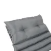 FURNIinspire Outdoor Seat Cushions 2pcs Waterproof Chaise Lounge Cushion Replacement, Breathable Outdoor Cushion Set, Gray, 76"*23.61"*2.36"