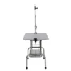 FURNIinspire Pet Grooming Tools Foldable Pet Grooming Table For Pet Large Dogs And Cats With Adjustable, Bathing Station, Sliver, 44"*23.6"*65.5"