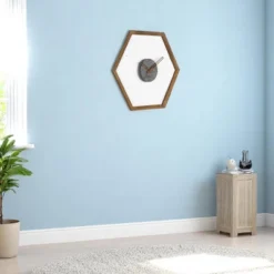 FURNIinspire Decorative Wall Clocks Indoor Silent Wooden Frame Living Room Wall Clock Timepiece For Bed Room, Home Decor, Yellow, 30"*30"*2.25" 6 FURNIinspire Decorative Wall Clocks Indoor Silent Wooden Frame Living Room Wall Clock Timepiece For Bed Room, Home Decor, Yellow, 30"*30"*2.25" -Home Decor GUEST 5c5e9267 ad42 4cf5 860e 82e75276c518