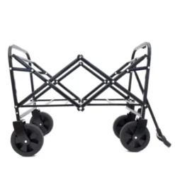 FURNIinspire Outdoor Serving Carts Minimeetall Extention Collapsible Foldable Wagon Cart For Camping Shopping 225lbs, Green, 25.98"*17.32"*37.4" -Home Decor GUEST 6303f1cd 7a91 48f0 b813 b24bd9a3e125