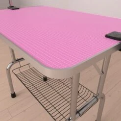 FURNIinspire Pet Grooming Tools Foldable Pet Grooming Table For Pet Large Dogs And Cats With Adjustable, Bathing Station, Pink, 38"*23.6"*65.5" 8 FURNIinspire Pet Grooming Tools Foldable Pet Grooming Table For Pet Large Dogs And Cats With Adjustable, Bathing Station, Pink, 38"*23.6"*65.5" -Home Decor GUEST 6348f02c 8d90 4ffa a48b 5a4f1a515048