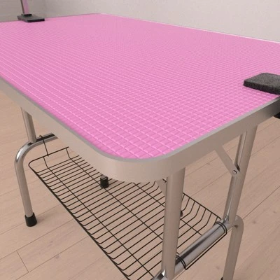 FURNIinspire Pet Grooming Tools Foldable Pet Grooming Table For Pet Large Dogs And Cats With Adjustable, Bathing Station, Pink, 38"*23.6"*65.5" 4 FURNIinspire Pet Grooming Tools Foldable Pet Grooming Table For Pet Large Dogs And Cats With Adjustable, Bathing Station, Pink, 38"*23.6"*65.5" - Image 4