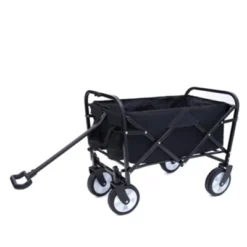 FURNIinspire Outdoor Serving Carts Minimeetall Multi-use Bag Collapsible Foldable Wagon Cart Beach Wagon For Camping, Black, 25.98"*17.32"*37.4" -Home Decor GUEST 6a5a9e70 a375 46ef 8559 0b67688d9389