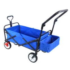 FURNIinspire Wheelbarrows And Lawn Carts Folding Wagon Cart, Collapsible Outdoor Utility Cart With Handle, Blue, 53.5“*20.08"*42.52" 9 FURNIinspire Wheelbarrows And Lawn Carts Folding Wagon Cart, Collapsible Outdoor Utility Cart With Handle, Blue, 53.5“*20.08"*42.52" -Home Decor GUEST 6b5112da 949b 49ca a8a9 bd7369fab16e