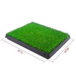 FURNIinspire Pet Crates And Houses, Indoor And Outdoor Pet Loo With Grass, Toilet Substitute, Suitable Size For Many Dogs, Green, 24.81"*20.08"*2.36" -Home Decor GUEST 6bc2dd0f b966 4fb9 9188 d9896a897985