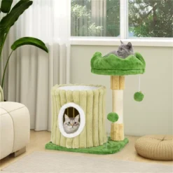 FURNIinspire Pet Tower Indoor Cat Tree Cat Tower Cozy Cat Apartment, Cat Condo With Sisal Grab Post, Shake Ball, Multicolored, 16.5"*12"*21.5" 8 FURNIinspire Pet Tower Indoor Cat Tree Cat Tower Cozy Cat Apartment, Cat Condo With Sisal Grab Post, Shake Ball, Multicolored, 16.5"*12"*21.5" -Home Decor GUEST 6d972fde ab93 47c4 ada0 ef8f712b789b
