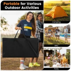 FURNIinspire Outdoor Grills, Griddles And Smokers Professional Camp Kitchen System, For Backcountry, Group Camping, Black, 75.03"*19.23"*6.24" -Home Decor GUEST 6f39316f fc8d 420d a160 e01fafc222a2