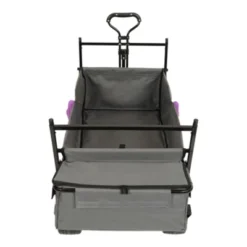 FURNIinspire Outdoor Serving Carts 480Lbs Collapsible Wagon With Canopy Lightweight Foldable Wagon With Mosquito Net, Purple, 45.28"*22.83"*38.78" -Home Decor GUEST 733a8c88 f7db 4f22 80bd 2d0476ba1fe6