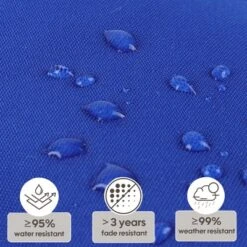 FURNIinspire Outdoor Seat Cushions 2 Pcs Set High Back Patio Chair Cushions, Solid Color Seat Cushion For Garden Porch, Blue, 44"*22"*4" -Home Decor GUEST 7961b9dd 3d21 4123 a7db 3be51df35175