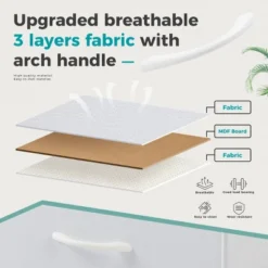 FURNIinspire Dressers 9 Drawer Fabric Tall Dresser Tower Closet Storage Chest Of Drawers For Bedroom Nursery, White, 11.8"*39.37"*39.37" -Home Decor GUEST 79cda09e 4e38 41eb bc17 8a131d91f085