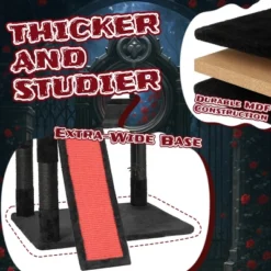FURNIinspire Pet Tower Halloween Cat Tree Tower With Cat Condo, Scratching Board, Gothic Multi-Level Pet Furniture, Multicolored, 27.3"*29.25"*52.65" -Home Decor GUEST 79d1dee3 f7b6 4096 98ce a09f07182876