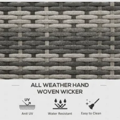 FURNIinspire Utility Storage Cabinet 113 Gallon Deck Box Rattan Outdoor Storage Box Waterproof Storage Container, Dark Grey, 47.20"*6.70"*30.70" -Home Decor GUEST 7b788cbb 6ce0 4194 a9a3 89a2452ec9a3