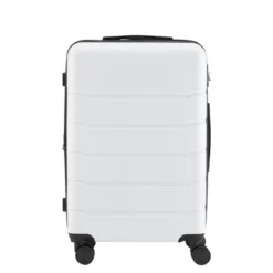 FURNIinspire 24 Inch Luggage Hardside Checked Spinner Suitcase, Travel Suitcase Rolling Luggage With TSA Lock, White, 10.83"*17.32"*26.38" -Home Decor GUEST 7df16dd3 c8cc 4fd4 b9bb eee540b731ab