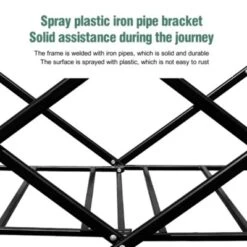 FURNIinspire Outdoor Serving Carts 220Lbs Collapsible Folding Beach Wagon Cart Wagons Carts Heavy Duty Foldable, Purple, 35.43"*23.47"*22.44" -Home Decor GUEST 8268058d 682e 49e0 8b1d df75c2eec6c0