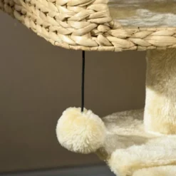 FURNIinspire Cat Tree For Indoor Cats, Cat Tower With Scratching Posts, Ramp, Condo, Toy Balls, Platform, Bed, Ramp, Beige, 23.5"*15.75"*38.5" -Home Decor GUEST 913a04af 7d87 4c07 8f48 7875995bd063